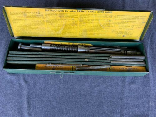 Vintage Ammco Model 100 Small Bore Hone with Original Metal Case