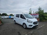 2022 ON 22 PLATE FORD TRANSIT CUSTOM 300 LIMITED CREW VAN TDCI 130 ULEZ FREE 