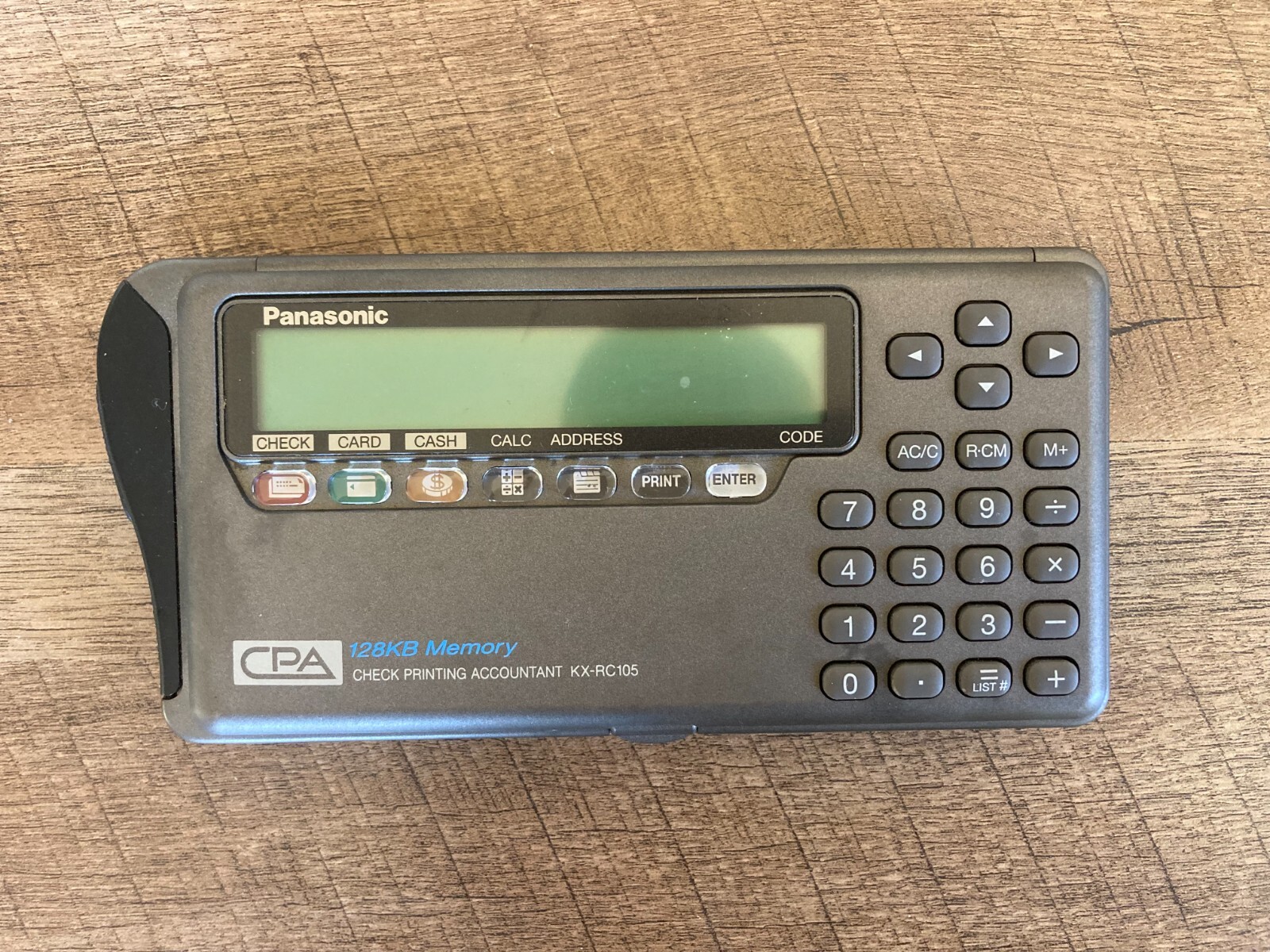 VINTAGE PANASONIC CPA 128KB MEMORY CHECK PRINTING ACCOUNTANT