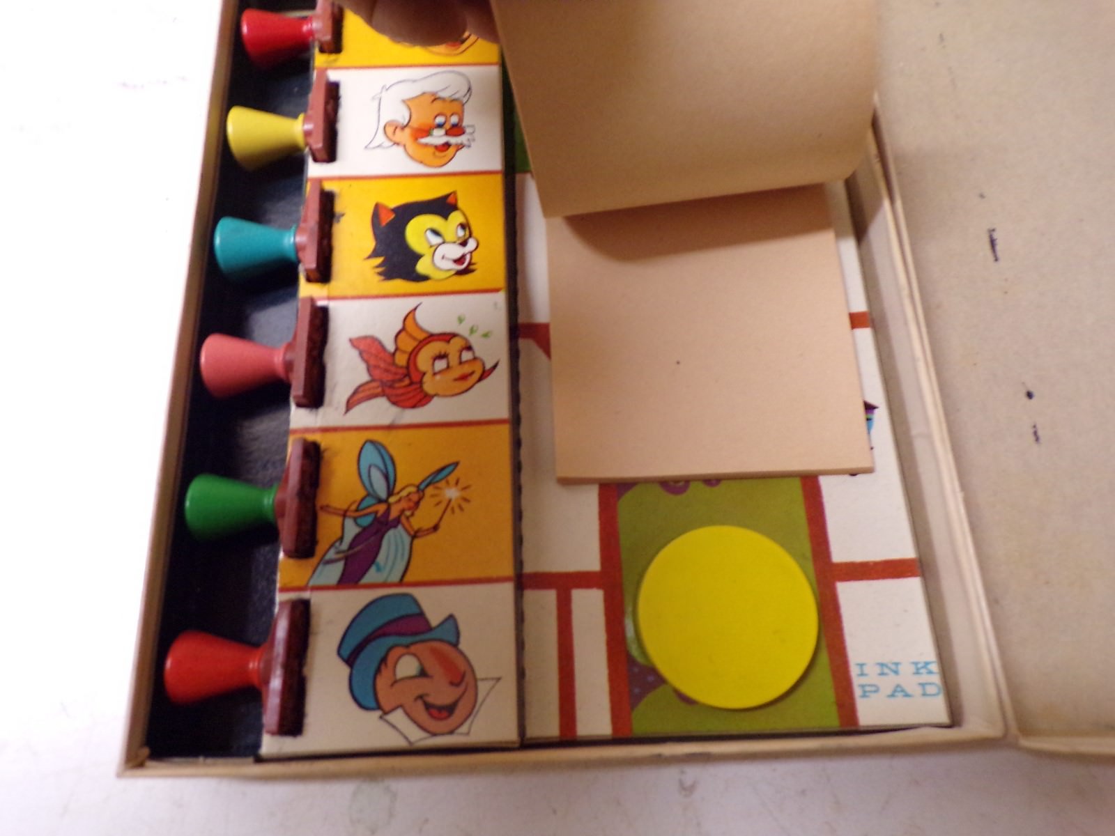 Old Walt Disney Pinocchio Official Printer Set no. 502