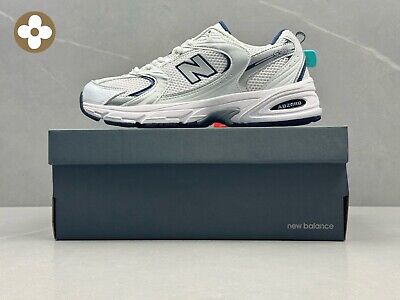 New Balance 530 Running Shoes Sneakers White Silver MR530SG Men women Comfort