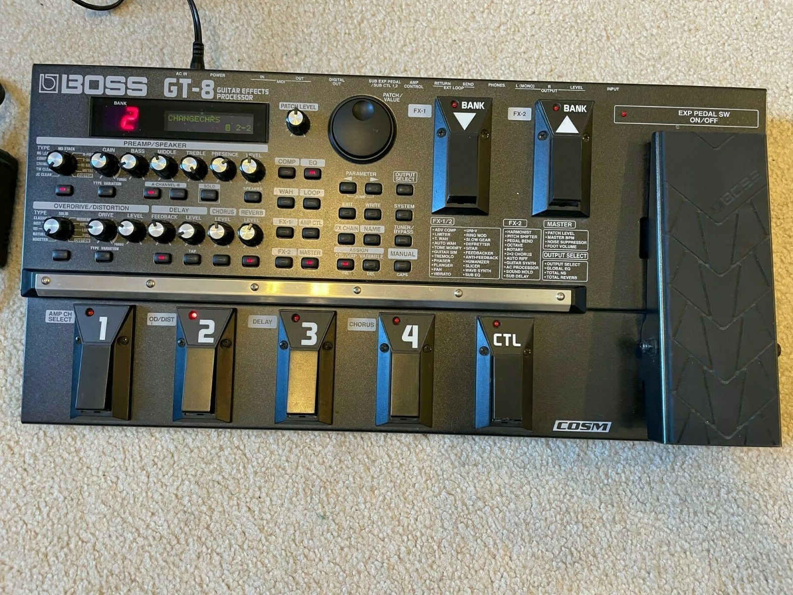 Boss GT8 Guitar Effects ProcessorのeBay公認海外通販｜セカイモン