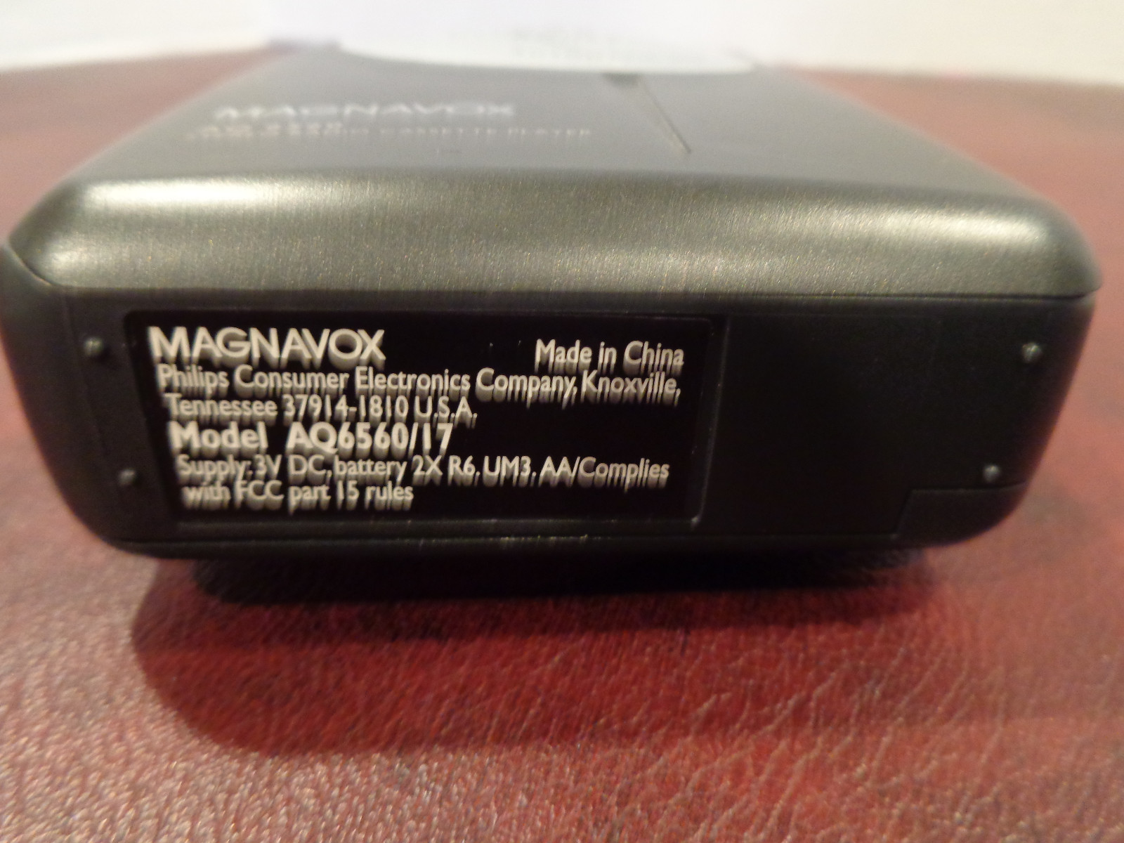 Magnavox AQ6560 Cassette Player AM/FM Stereo Tuner Bass Boost w/ Headphones