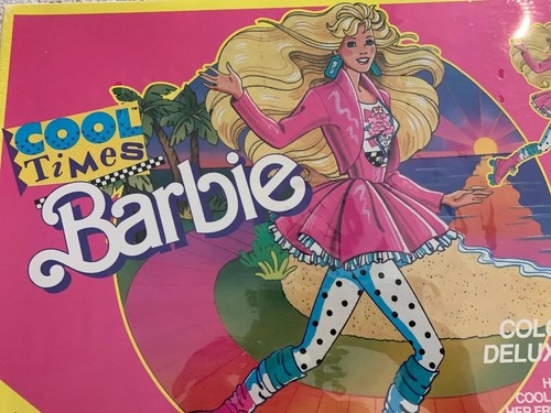 Vintage Barbie Cool Times Colorforms Play Set New In Box  SEALED