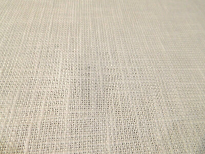 vintage OFF WHITE TEXTURED DRAPERY curtain Fabric BTY cotton Campagna