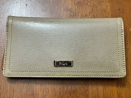 感謝セール ！ Ralph Lauren Crinkled llic Wallet 長財布 Leather Continental Zip Wallet