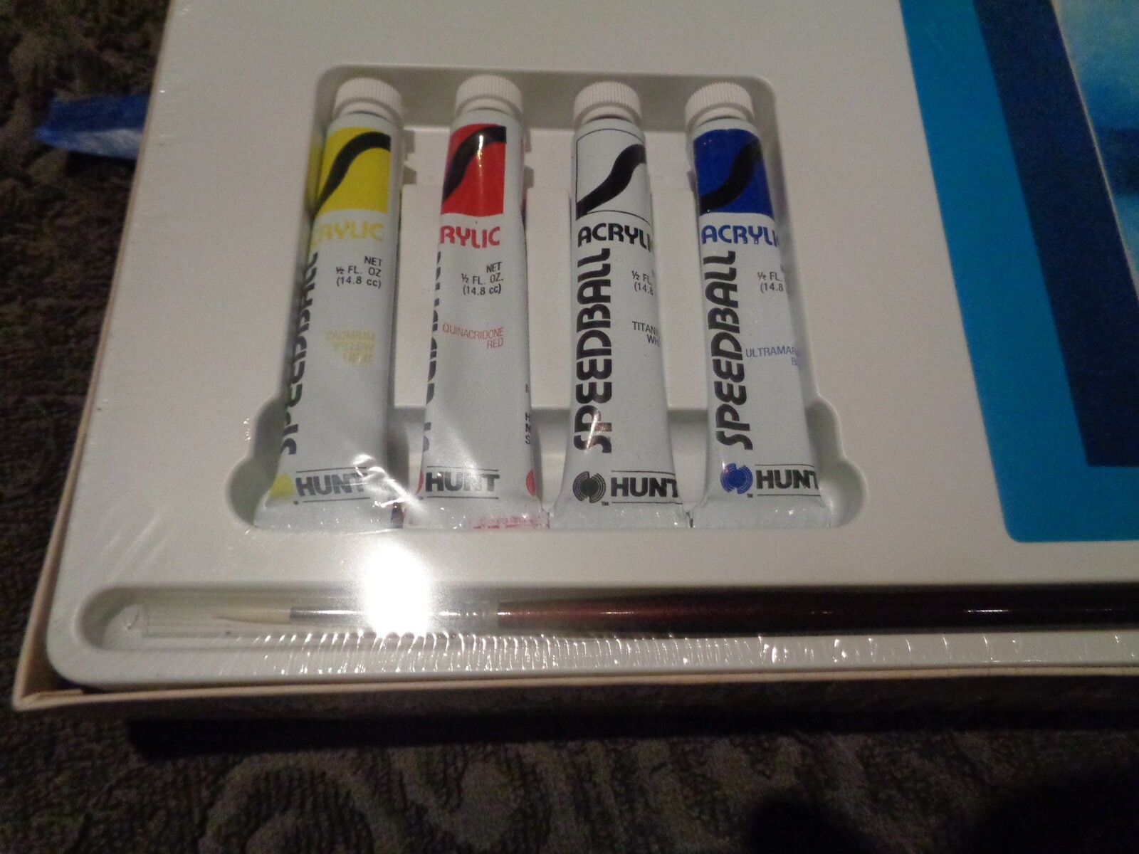 NEW VINTAGE Speedball Joy of Painting Acrylic Painting Lesson Kit