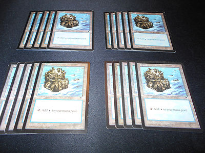 20 Basic Land - SAME ART - Island - Tempest - MP-NM Condition - Magic MTG FTG