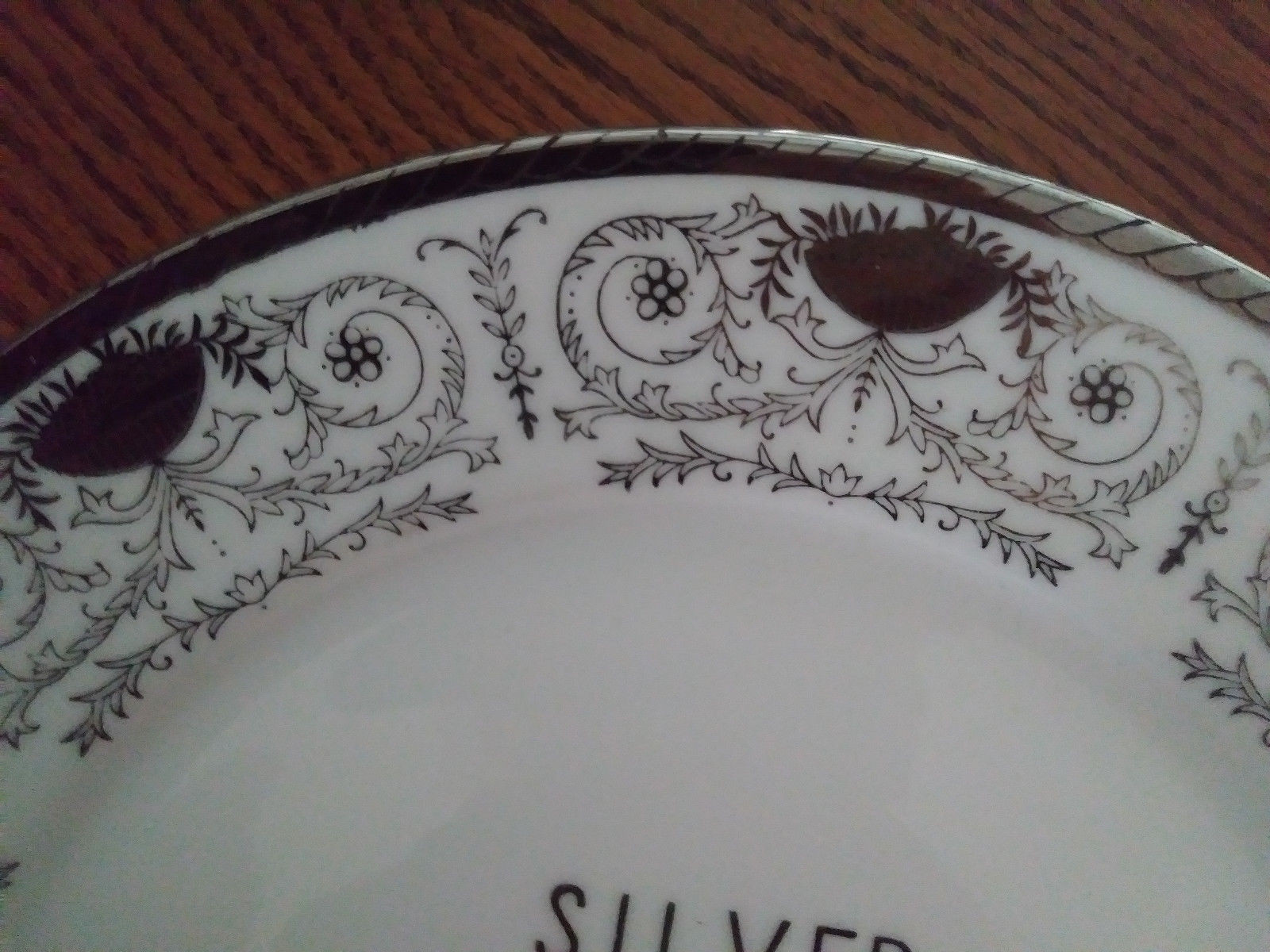 Vtg 25th Wedding Anniversary Plate Silver Border Original Arnart Creation Japan