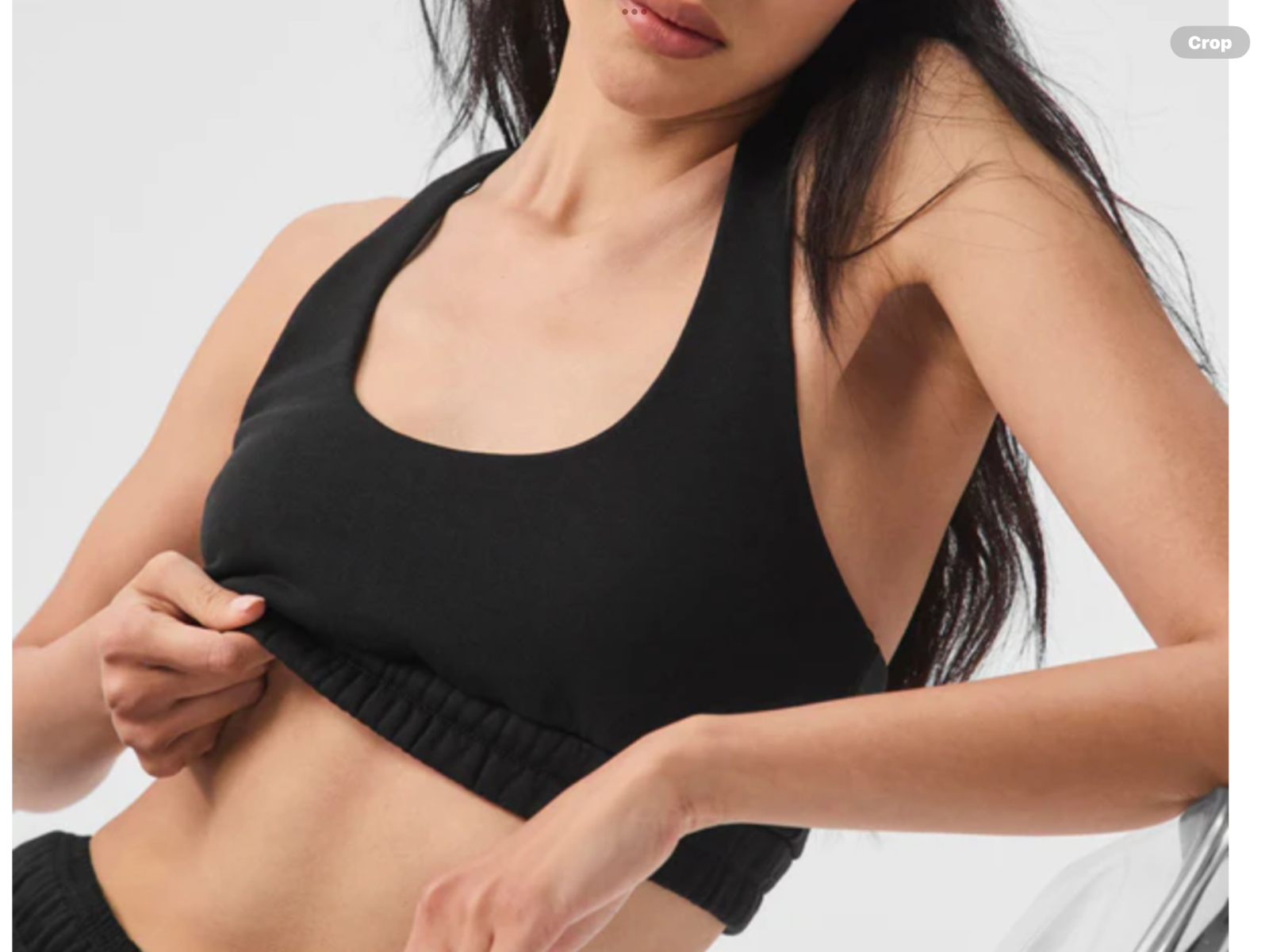 フィットネストップス [Alo Yoga] Scoop Neck Sweatshirt Bra ALO YOGA Scoop Neck Sweatshirt Bra - Black MEDIUM NWOT | eBay