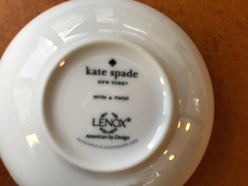 KATE SPADE SET OF 2 LENOX LEMON LITTLE BOWLS  - NWT