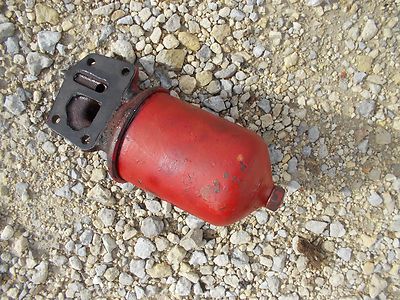 Farmall H early SH Tractor Original IH oil filter canister holder to motor