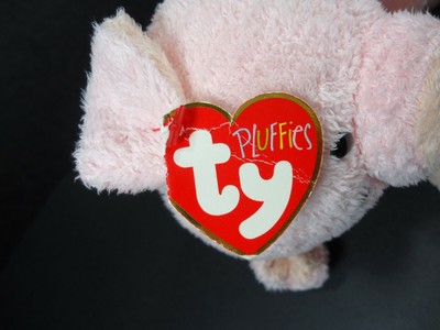 Ty Pluffies Piggy The Pink Pig Plush 2006 w Tag