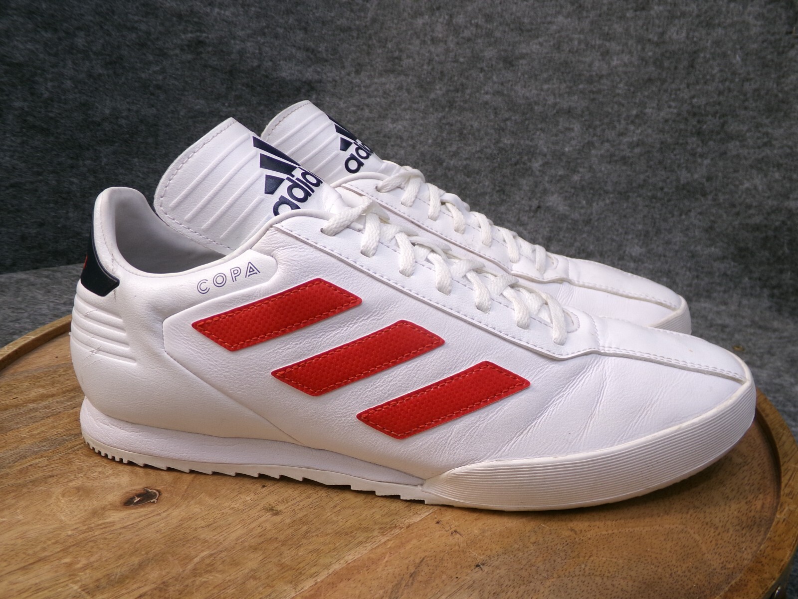 adidas COPA サッカーシューズ ホワイト/レッド Adidas Mens Copa Super White Scarlet Red Leather Soccer