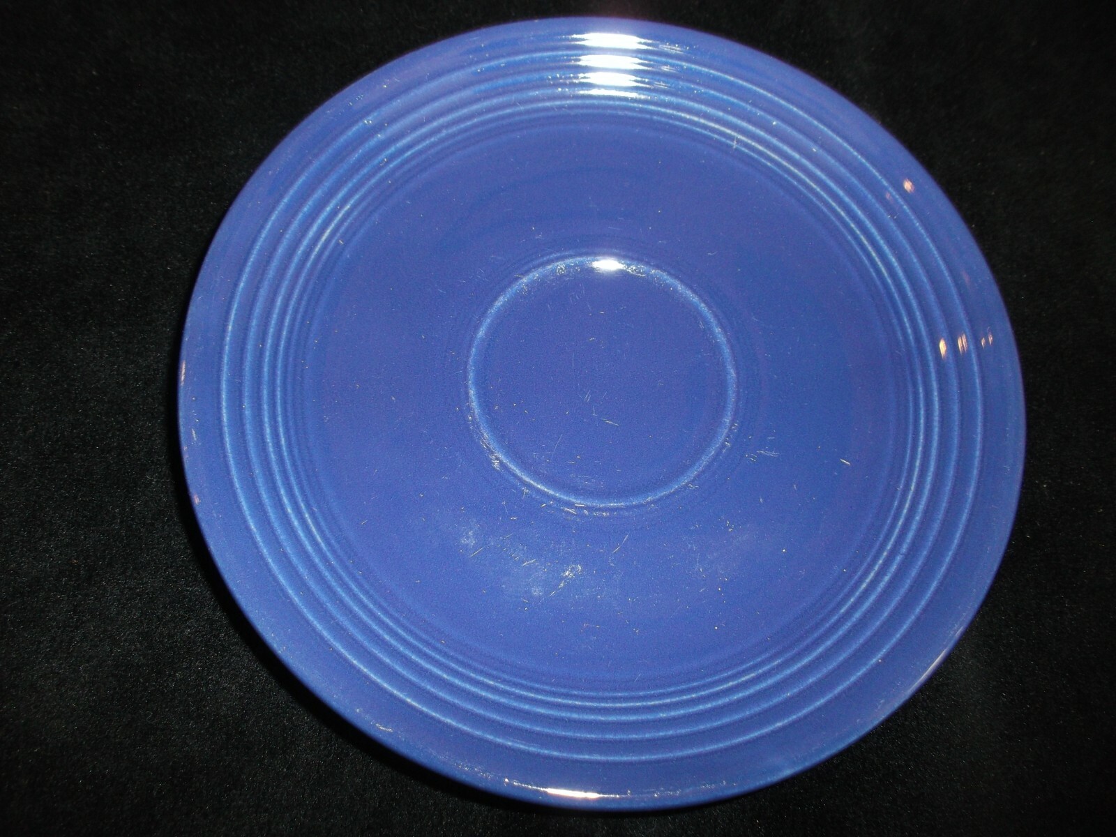 VINTAGE FIESTA WARE CUP SAUCER ORIGINAL COBALT BLUE HOMER LAUGHLIN