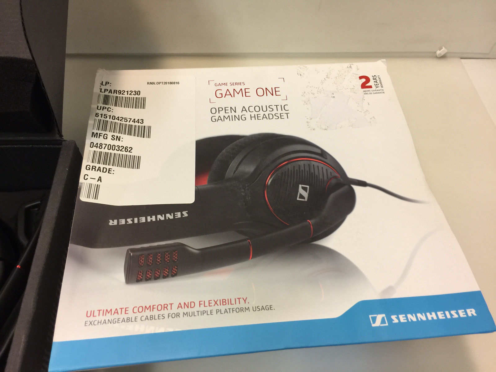 Sennheiser Game One Acoustic Headset Black/Red 506080