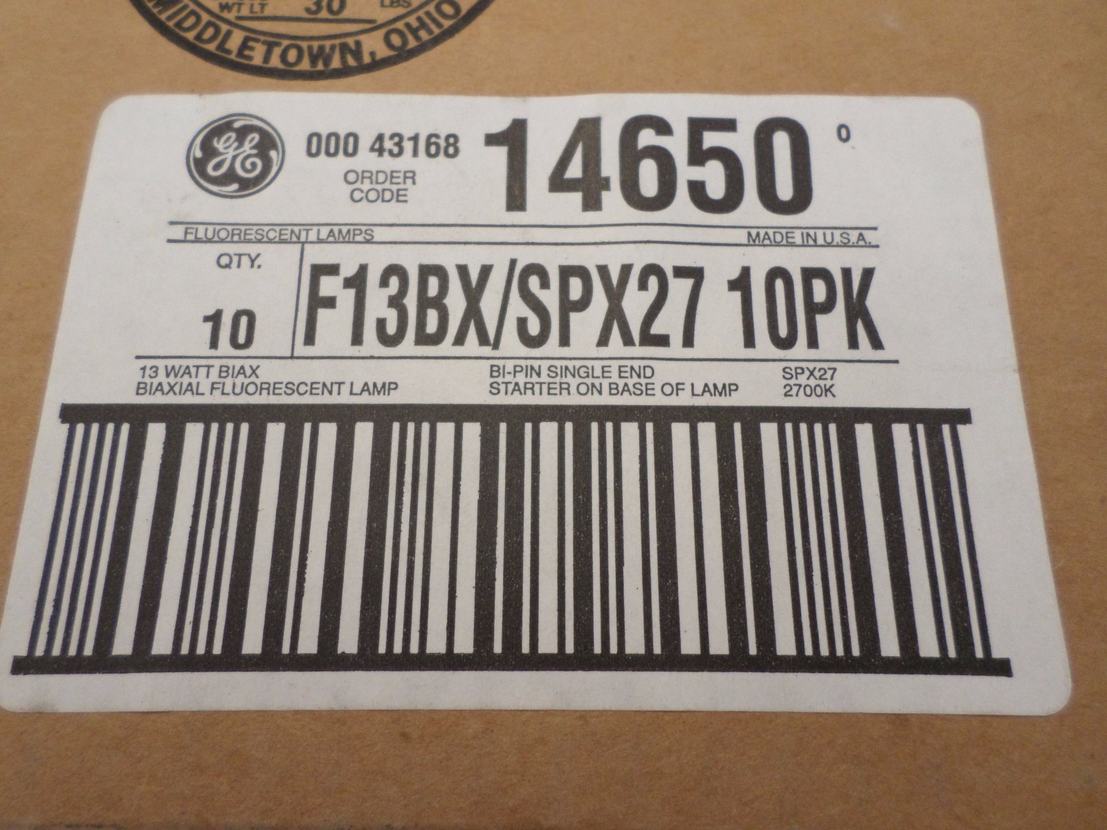 Qty 9 BIAX 13W Compact Flourescent Bulbs F13BX/SPX27 Biaxial