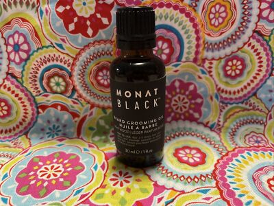 Monat Black Beard Grooming Oil Light Wood 1 Fl oz New Bottle