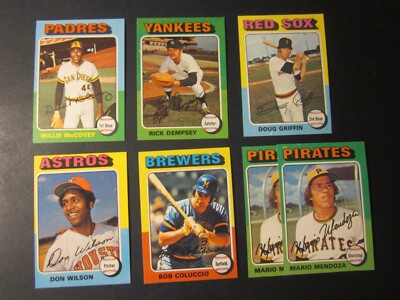 1975 Topps Baseball- Pick Choose Finish Your Set - (#365-659) NM