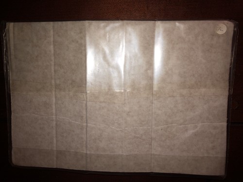 Tray Cloth LINEN UNION NOS NIB MINT White With Bow Flower NOS