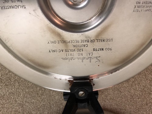 SALAD MASTER 7817 ELECTRIC SKILLET FRYER FRYING PAN 11