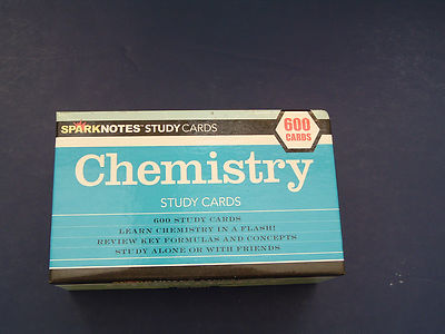 Sparknotes study cards Chemistry 600 flash study cards homeschool formulas