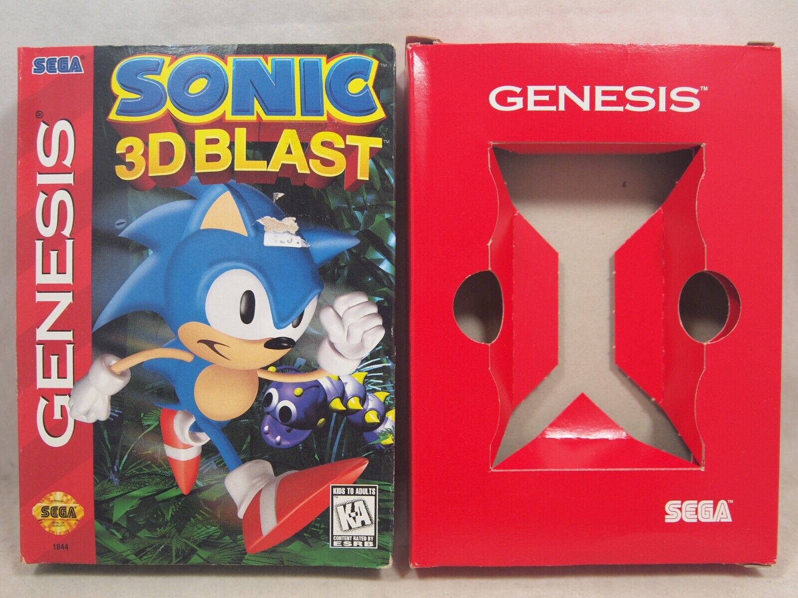 Sonic 3D Blast (SEGA Genesis) Authentic CARDBOARD BOX ONLY Sonic 3D Blast (SEGA Genesis) Authentic CARDBOARD BOX ONLY