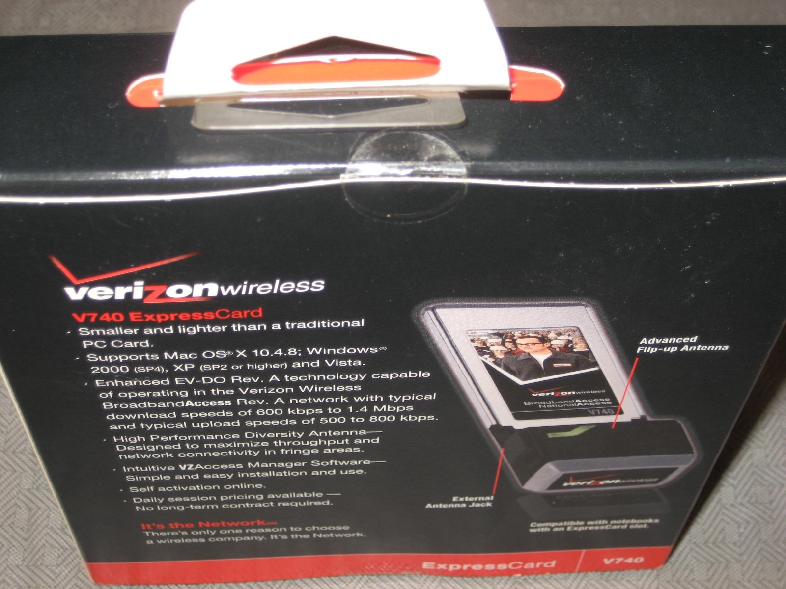 Verizon Wireless V740 3G EVDO ExpressCard, Mobile Broadband, Aircard Modem