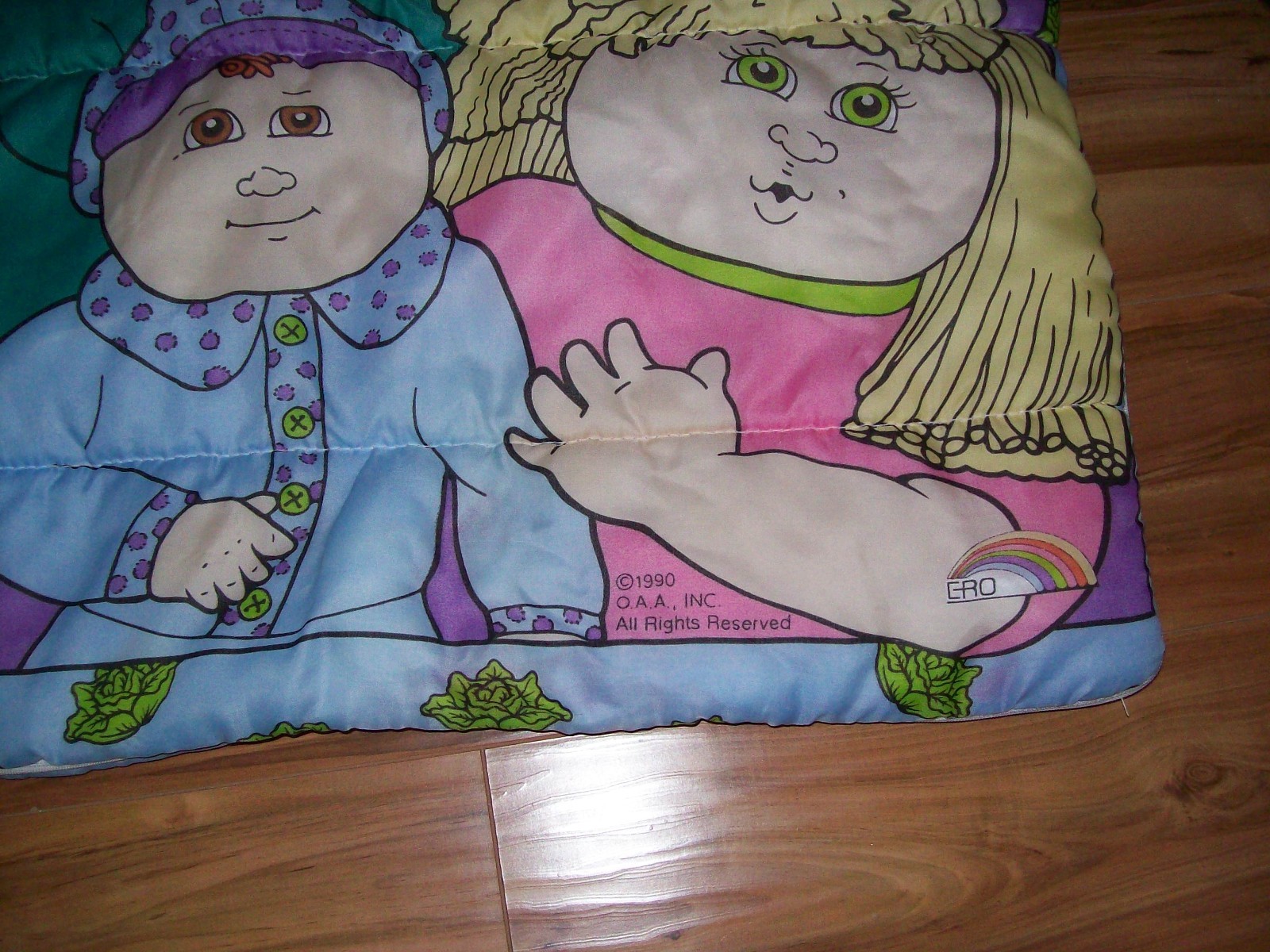 RARE Vintage 1990 Cabbage Patch Doll  Children's Sleeping Bag 30 x 55