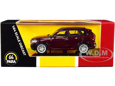 BMW X5 (G05) W/SUNROOF AMETRINE RED MET. 1/64 DIECAST MODEL CAR PARAGON PA-55184