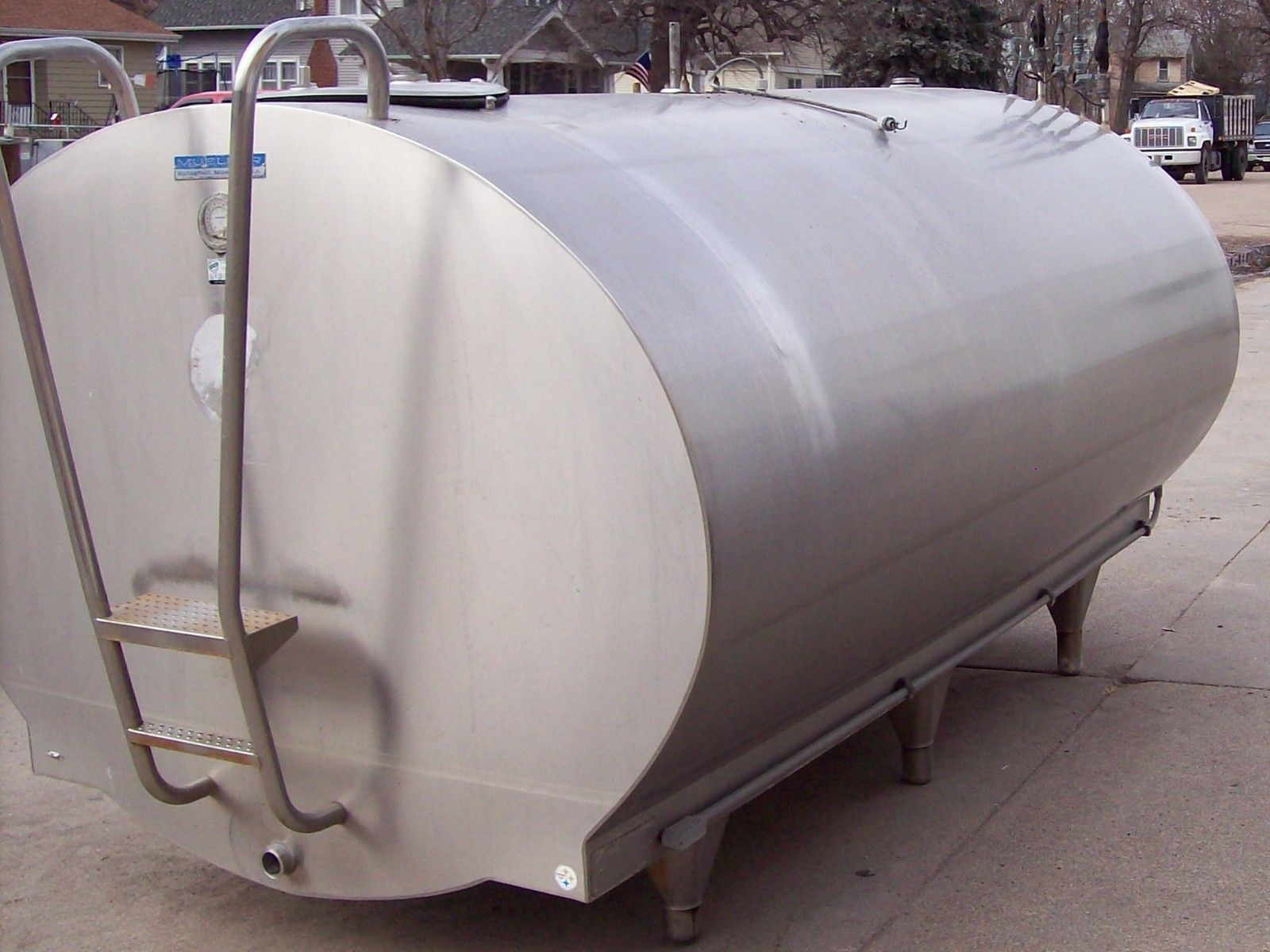 MUELLER 1600 OE10056A Stainless Steel Bulk Milk Cooling Farm Tank
