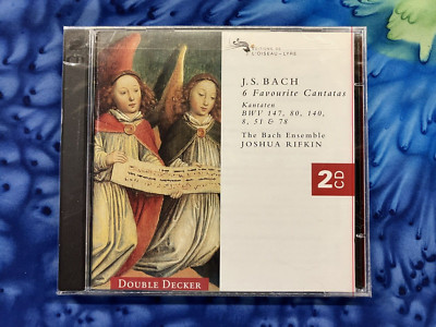 J. S. Bach - The Bach Ensemble, Joshua Rifkin   6 Favourite Cantatas: 2XCD (NEW)