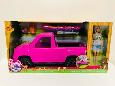 barbie car camping adventure