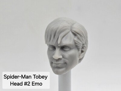 3d Print TOBEY MAGUIRE SPIDER-MAN HEAD#3 1:12 6'' GI Joe Classified MARVEL LEGEND