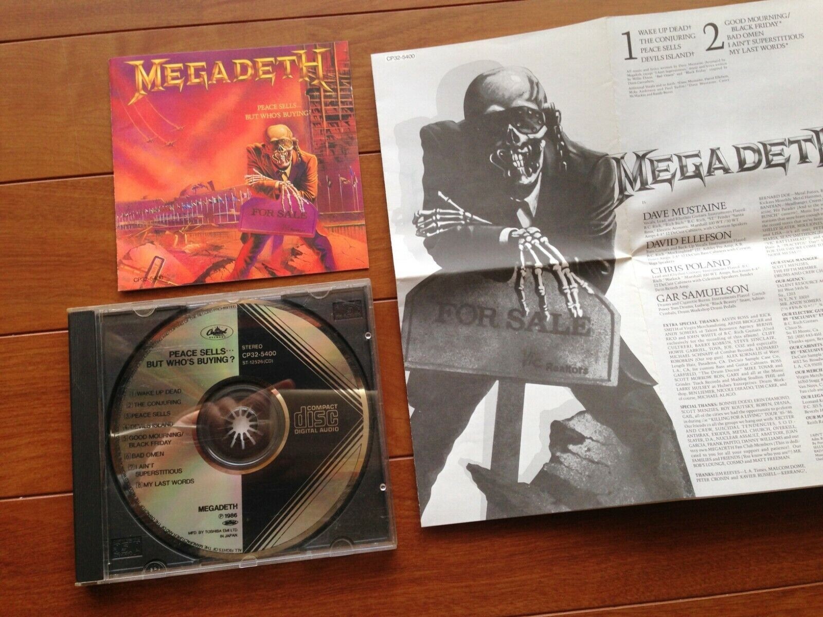 MEGADETH / PEACE SELLS / CP32-5400（超レア） The First Pressing CD Collection: Megadeth - Peace Sells