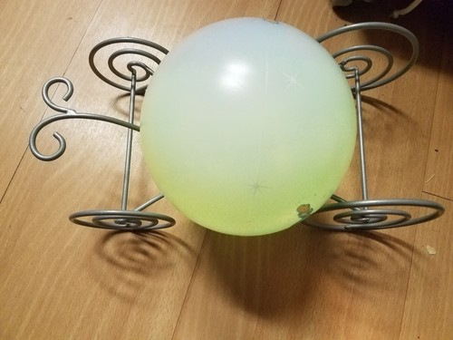 Disney Cinderella Carriage Desk Lamp Battery Operated. Color Changing Globe