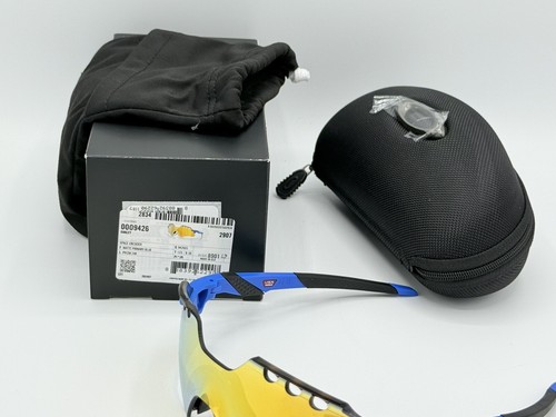 Pre-owned Oakley Space Encoder Sunglasses Blue Frames 24k Prizm Lenses Only 940 Made In Gold
