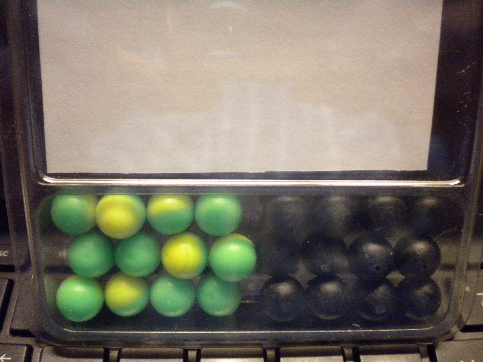 .43 caliber ammo sample pack 12ct rubber balls 12ct powder balls