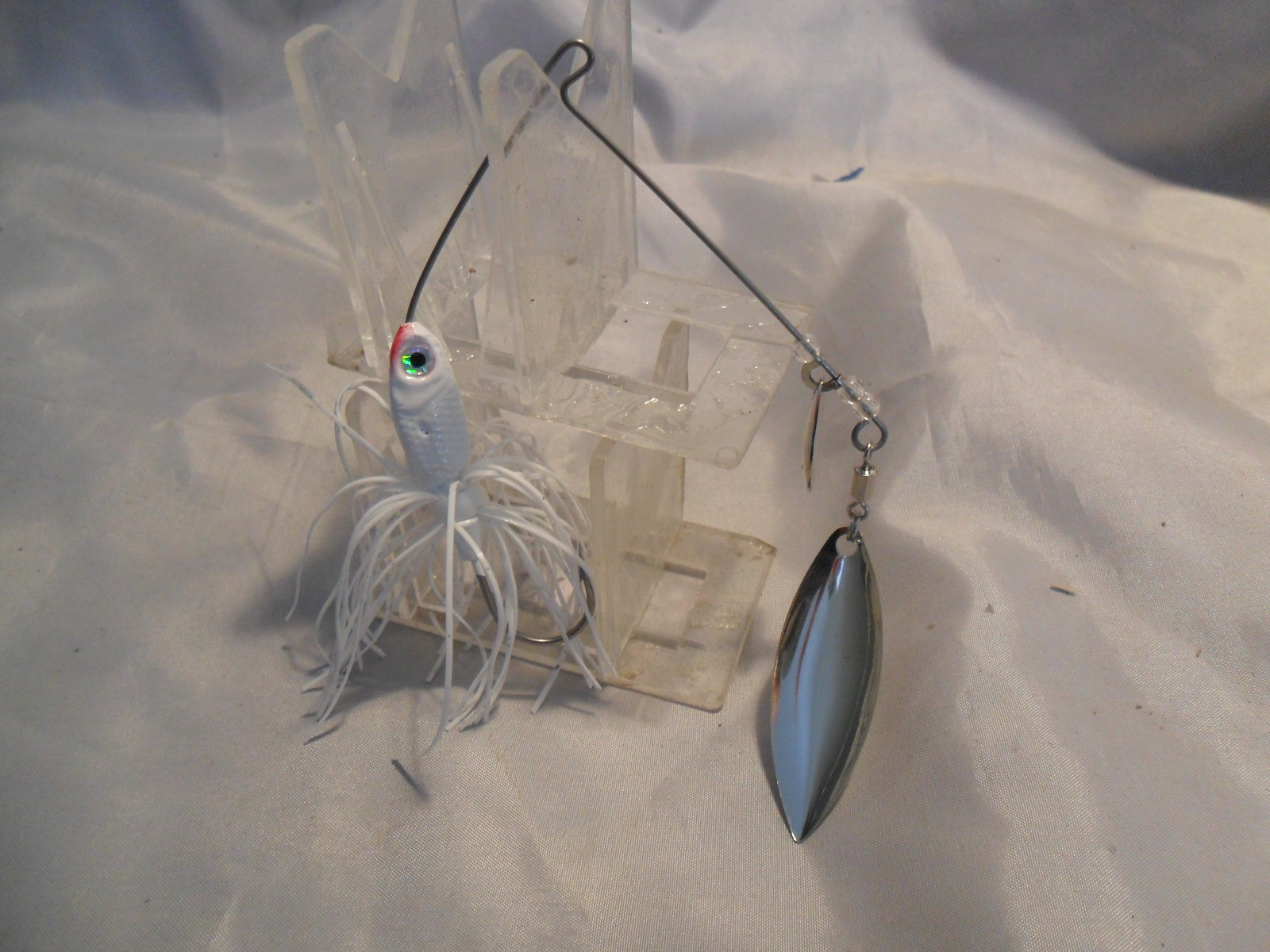 C→B　nasngwam spinner bait 3点セット Best Bass Gear. 3/8 ounce Spinnerbait White Tandem New in