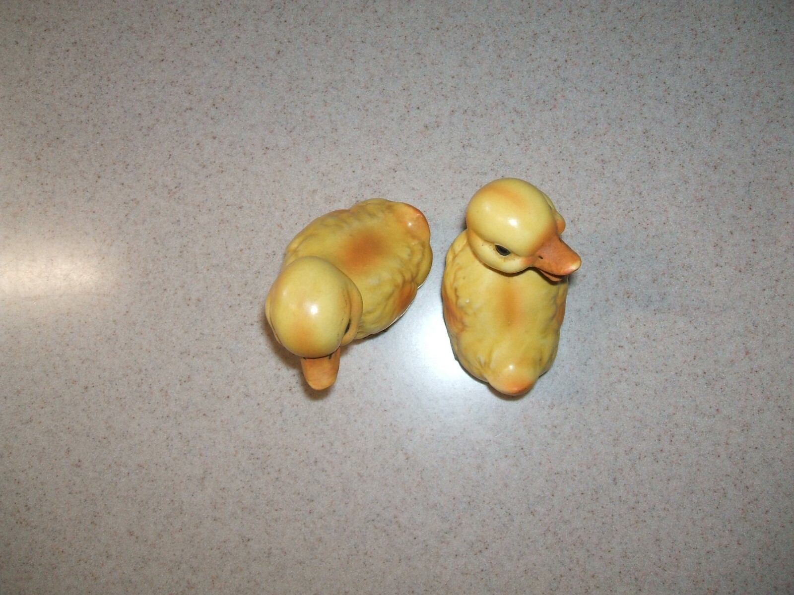 Vintage Lefton Duck Figurines Easter Yellow Babies Sweet Ceramic