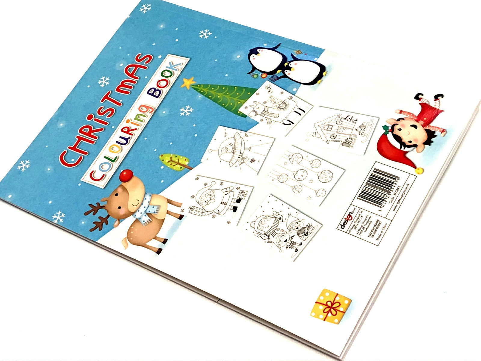 A4 XMAS COLOURING BOOK &amp; PENCILS KIDS EVE BOX ACTIVITY CHRISTMAS STOCKING FILLER | eBay