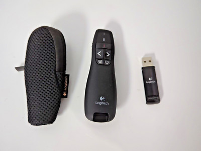 Logitech R400 Presenter Remote Control & Laser Pointer w/cover