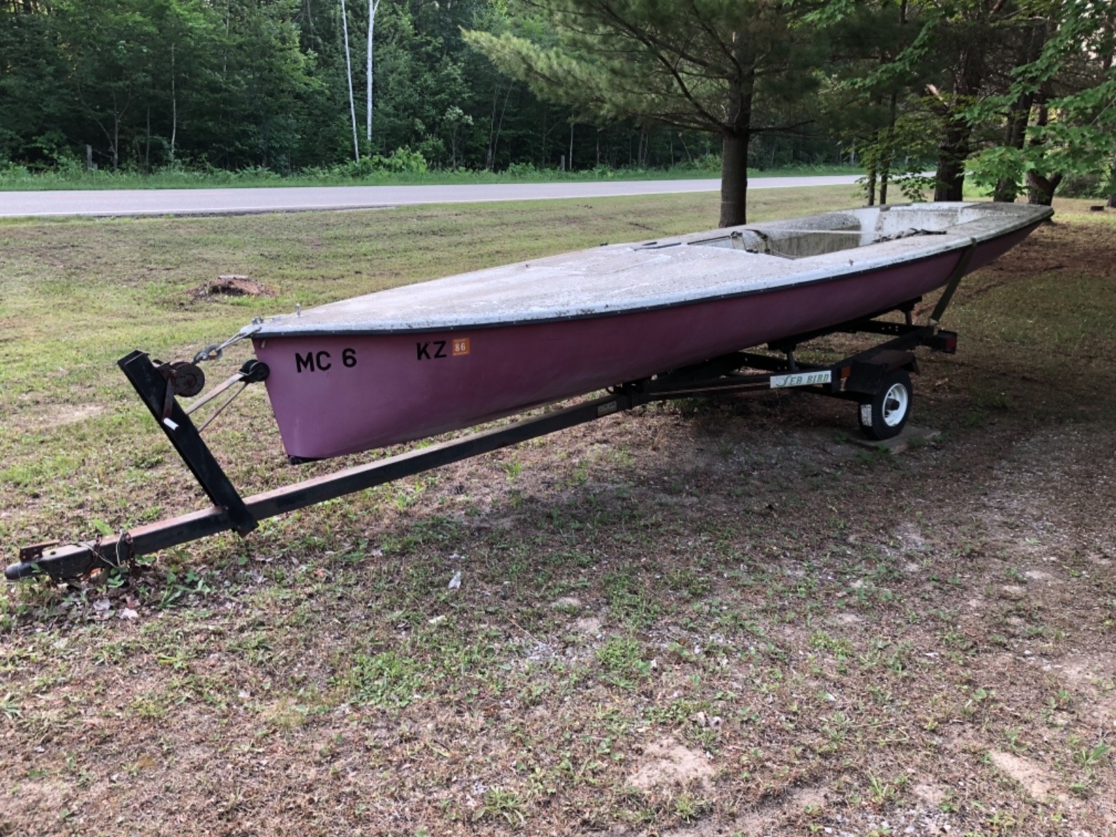 17’ sailboat with trailer