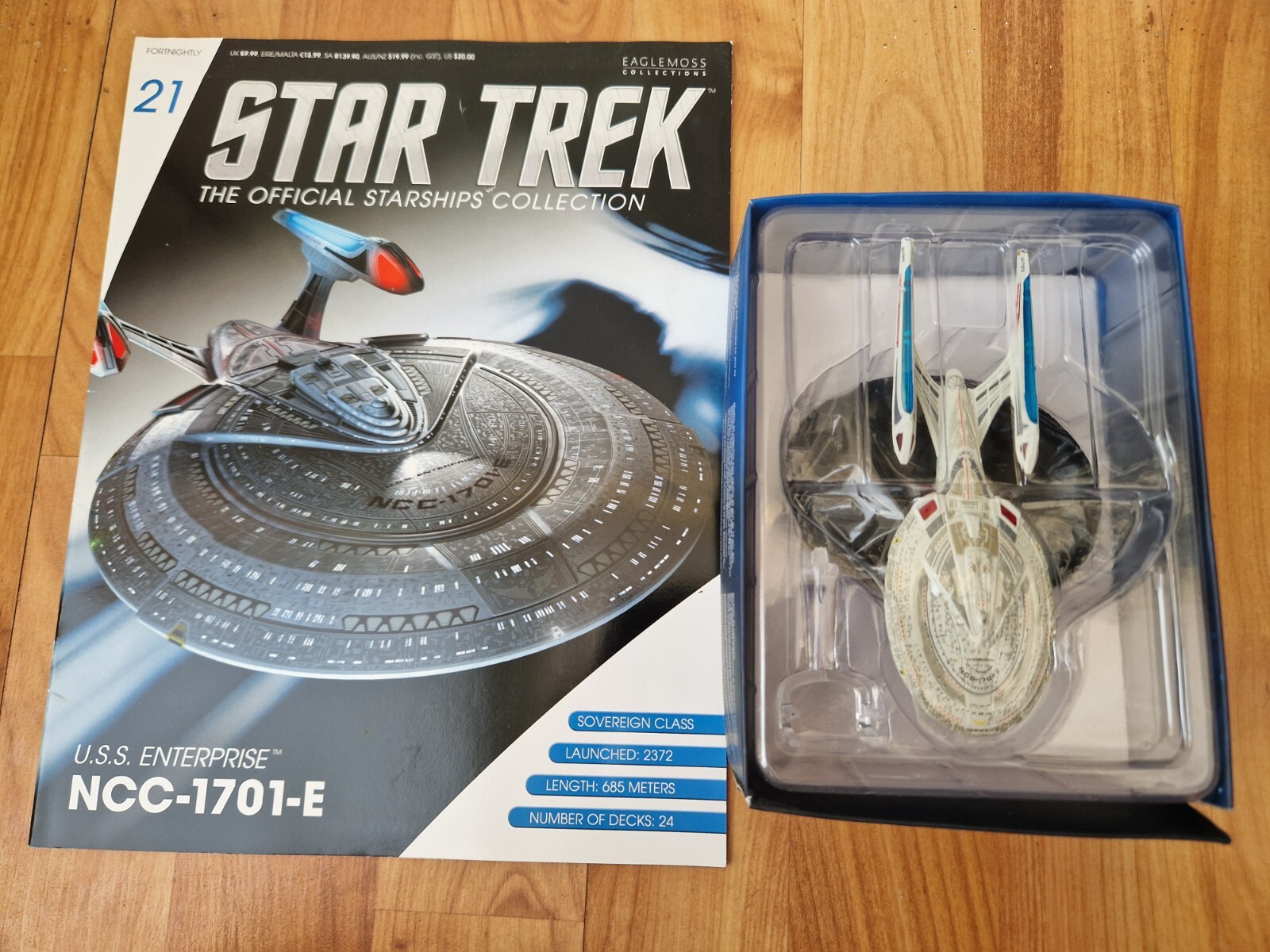 STAR TREK EAGLEMOSS STARSHIPS COLLECTION #21 USS ENTERPRISE