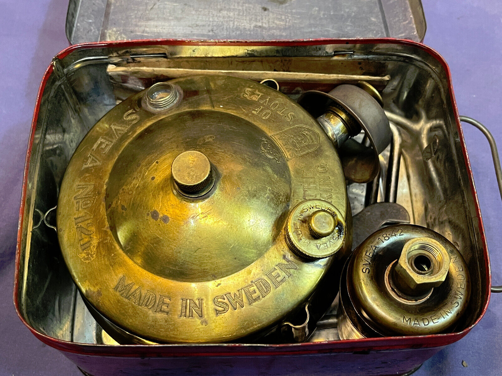 Rare Vintage Sievert SVEA 121L Kerosene Camping Backpacking Rare Vintage Sievert SVEA 121L Kerosene Camping Backpacking