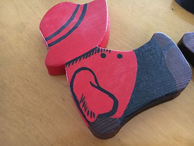 Vintage Chalkware Boy & Girl w/Bonnett Wall Hanging Plaques