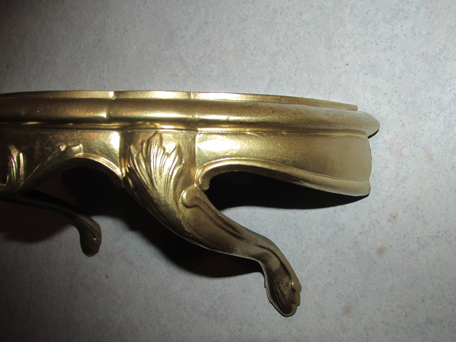 Vintage Home Interiors Shelf 1983 Hollywood Regency Burwood #2625 Gold