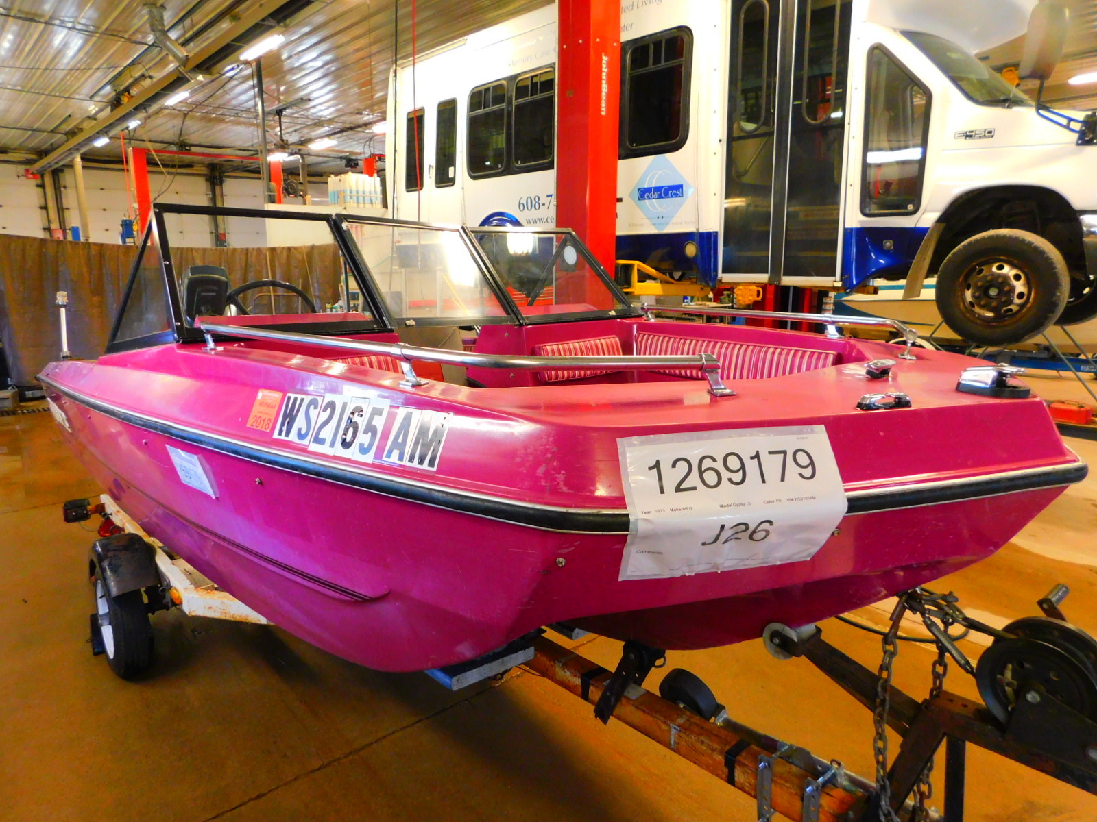 15' MFG Gypsy 15 70HP Evinrude Outboard w/Trailer T1269179
