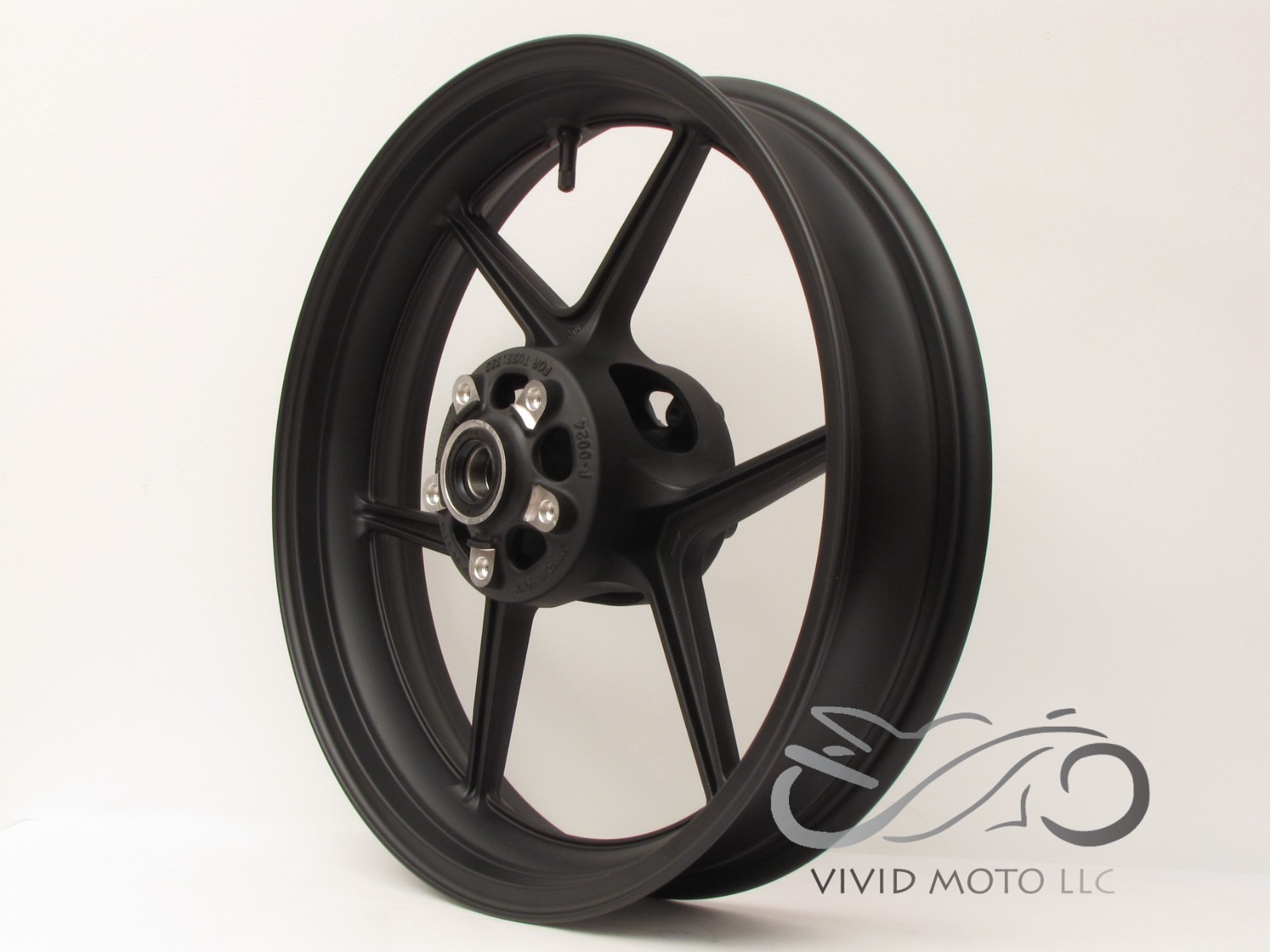 Rimoyans　10袋 NEW MATTE BLACK Front Wheel ZX6R 2005-2024 ZX10R 2006-2010