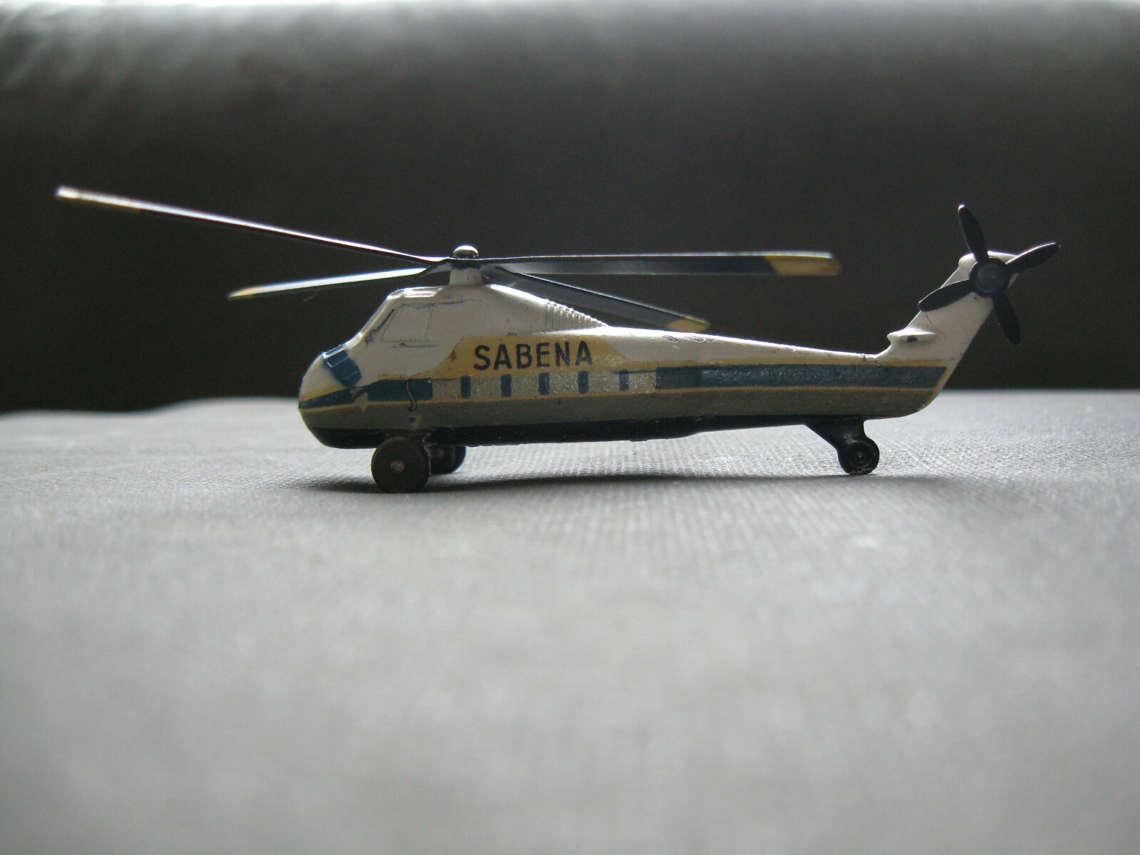 Diecast Metal Dinky Sikorsky Sabena S-58 Helicopter w/Box